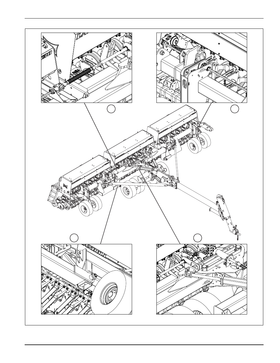 Figure 4-33: lubrication points | Landoll 5531 Grain Drill User Manual | Page 69 / 78