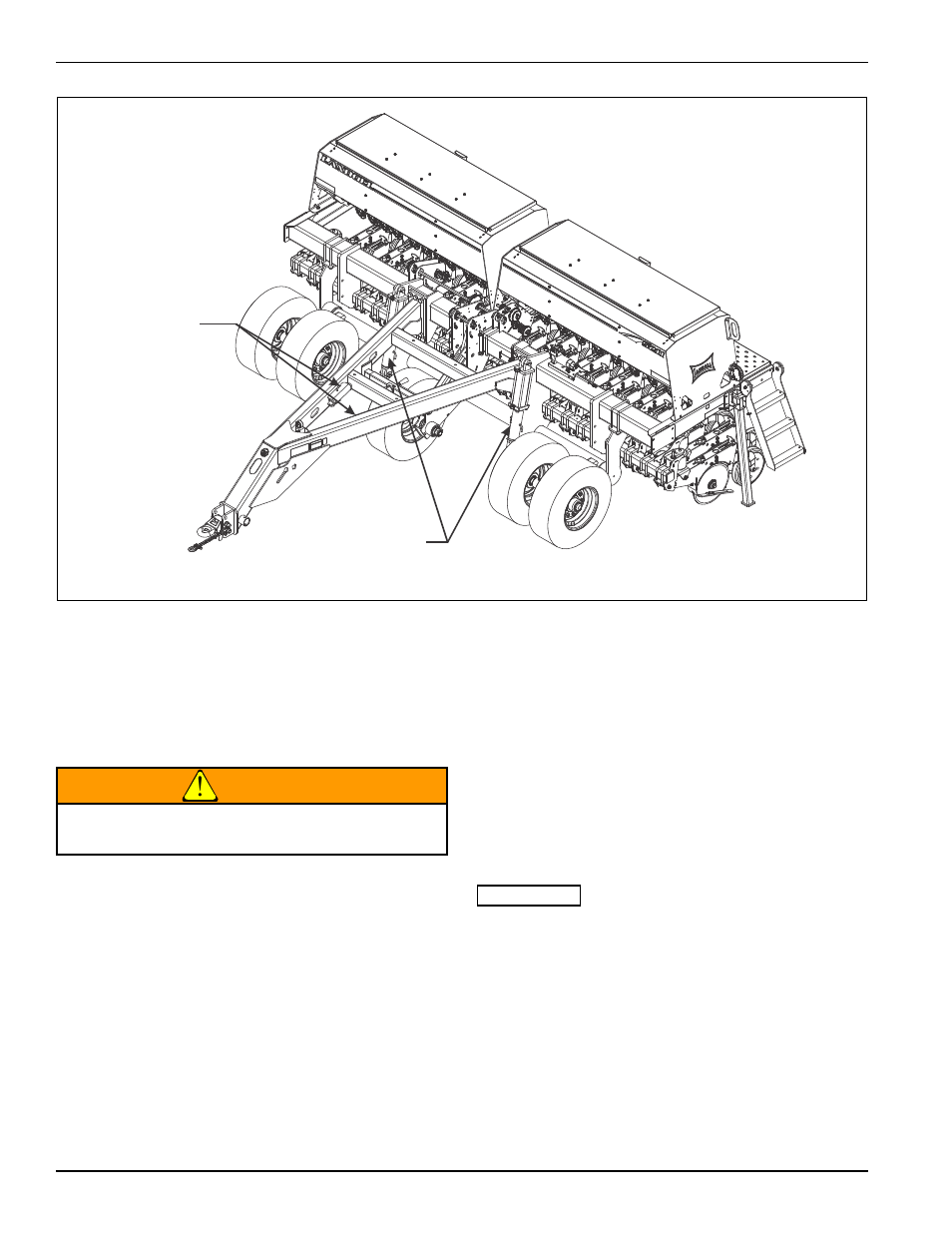 Transport locks, Warning | Landoll 5211 Grain Drill User Manual | Page 34 / 78