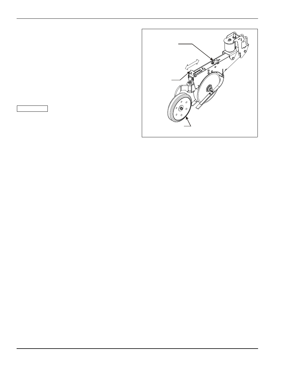 Opener – press wheel adjustment, Figure 4-23: press wheel adjustment | Landoll 5211 Grain Drill User Manual | Page 56 / 78