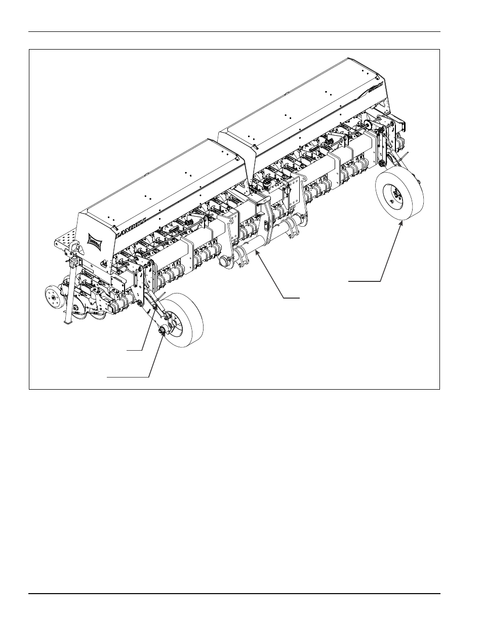Figure 4-31: 3 point hitch, 3 point hitch (option) | Landoll 5211 Grain Drill User Manual | Page 64 / 78