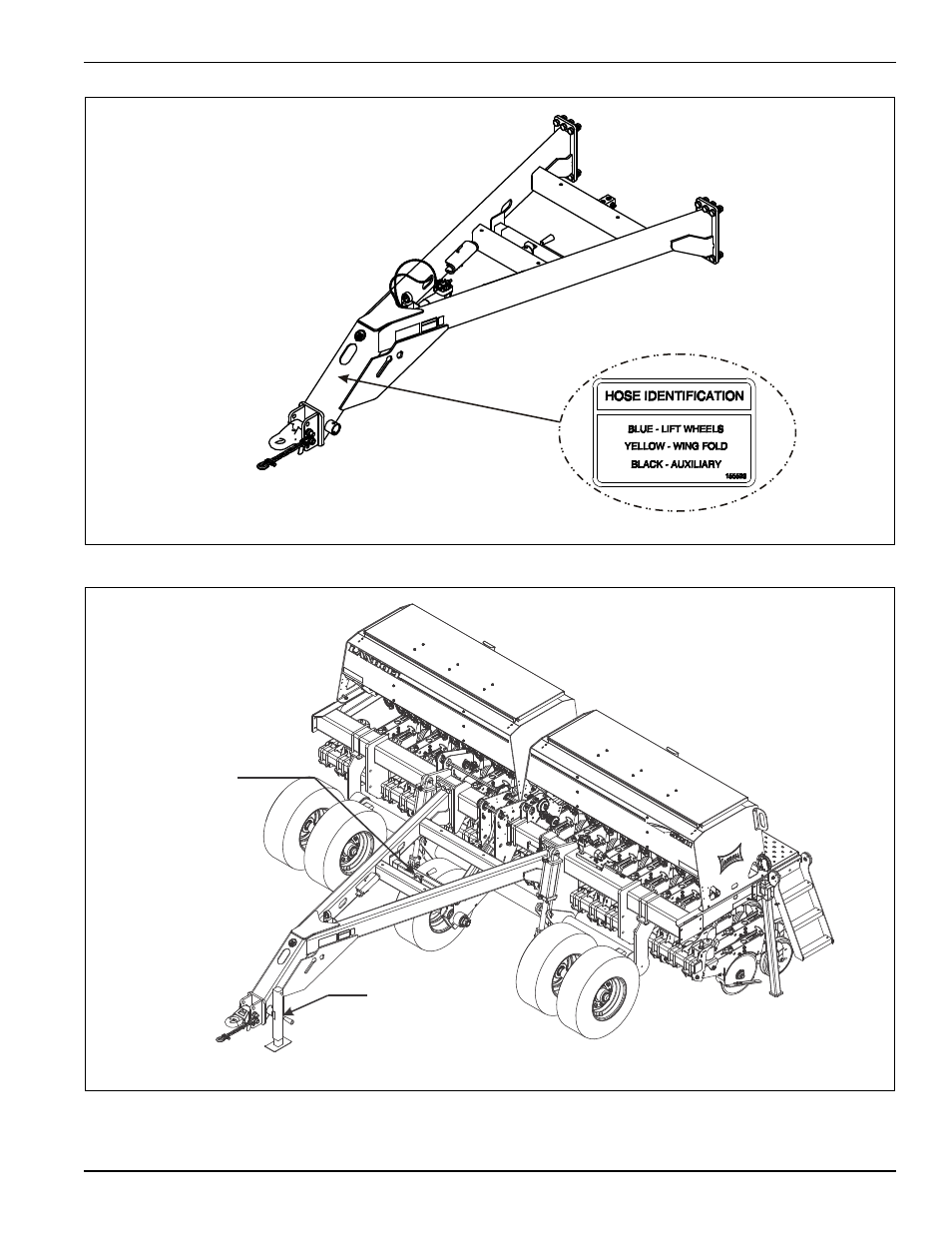 Figure 4-33: jack parking and storage position, Operation and maintenance | Landoll 5211 Grain Drill User Manual | Page 67 / 78