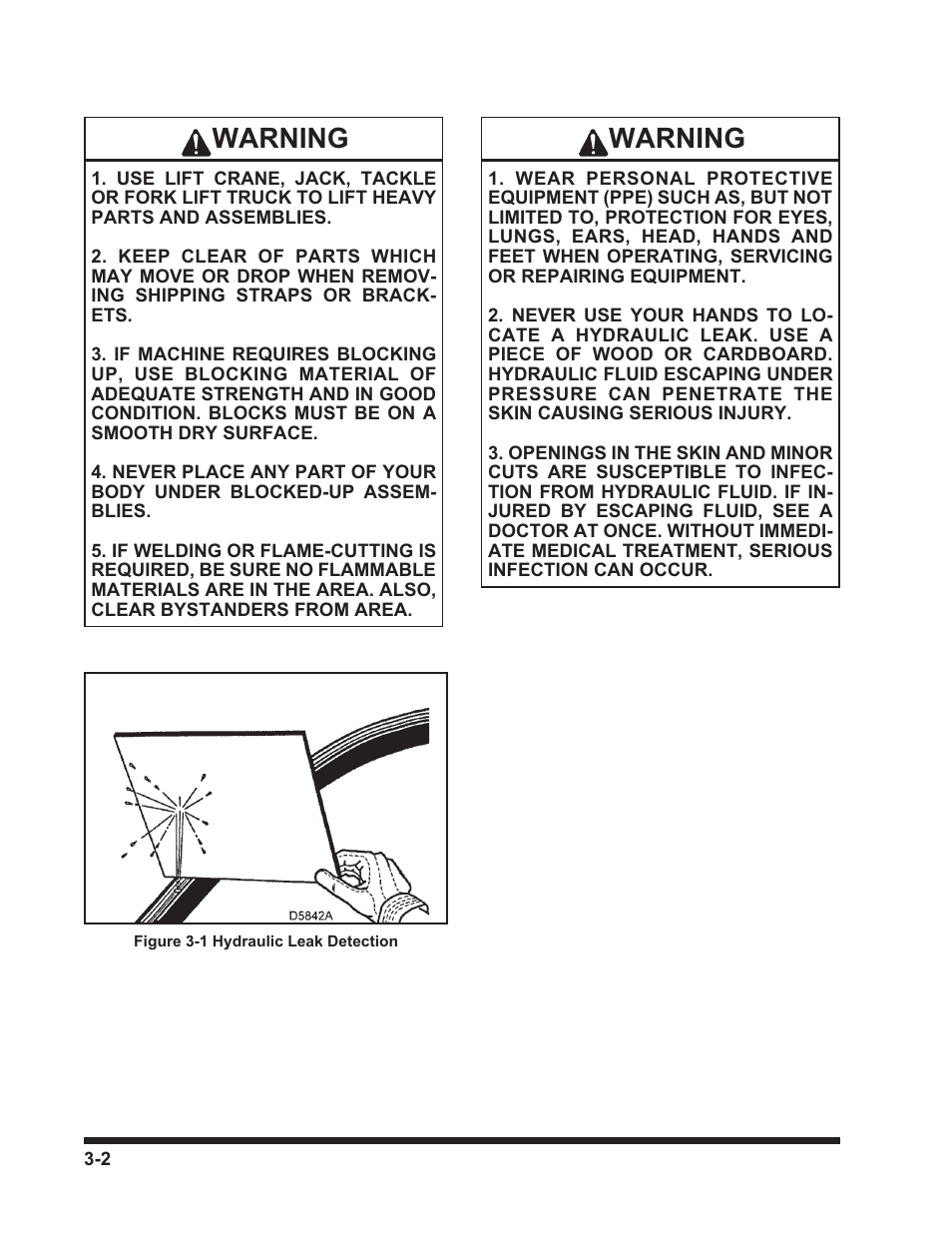 Warning | Landoll 3130 SERIES WING PACKER User Manual | Page 14 / 54