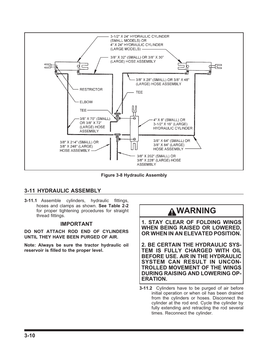 Warning | Landoll 3130 SERIES WING PACKER User Manual | Page 22 / 54