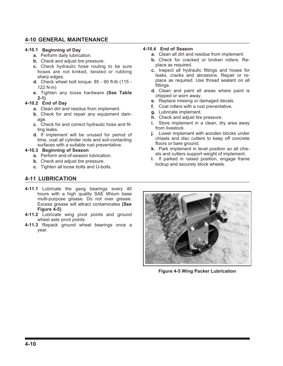 Landoll 3130 SERIES WING PACKER User Manual | Page 50 / 54