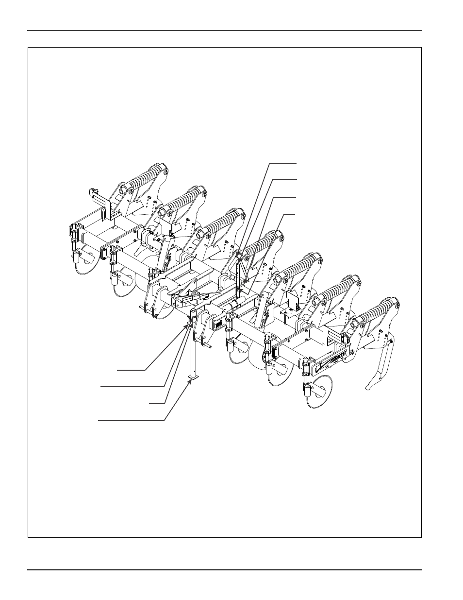 Figure 3-1: 2510 series parts identification | Landoll 2510 Series In-Row Ripper User Manual | Page 16 / 34