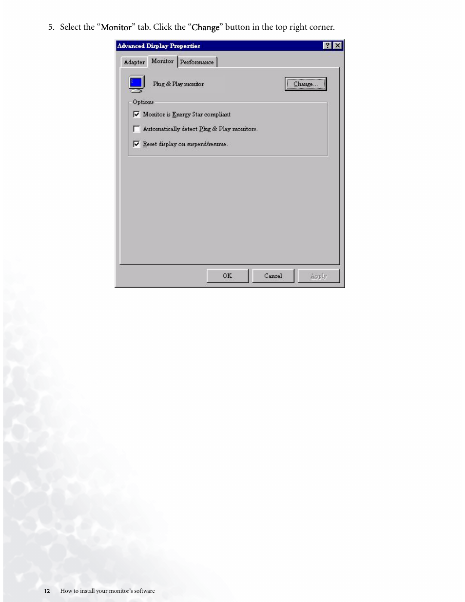 BenQ LCD COLOR MONITOR FP937S User Manual | Page 12 / 53