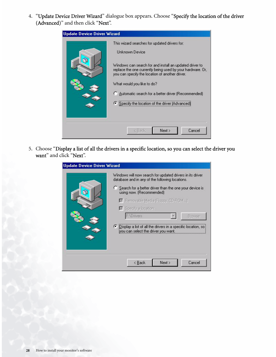 BenQ LCD COLOR MONITOR FP937S User Manual | Page 28 / 53