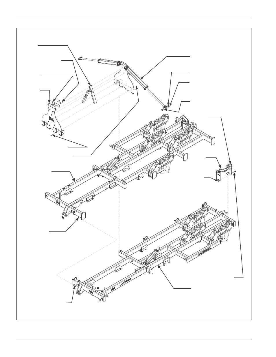 Figure 3-1: main frame assembly | Landoll 2430 Weatherproofer I User Manual | Page 22 / 78
