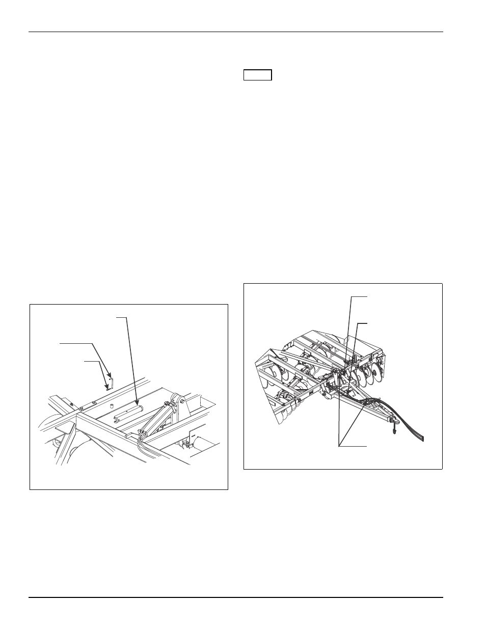 General operation, Field operation, Figure 4-7: stored transport locks | Leveling (front-to-rear), Figure 4-8: radius rod leveling adjustment | Landoll 2430 Weatherproofer I User Manual | Page 64 / 78