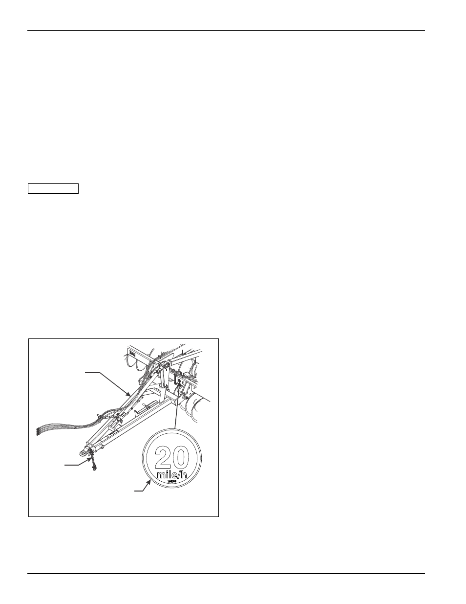 Hydraulic maintenance, Figure 4-13: hitch and safety chain, Transport | Landoll 2430 Weatherproofer I User Manual | Page 68 / 78