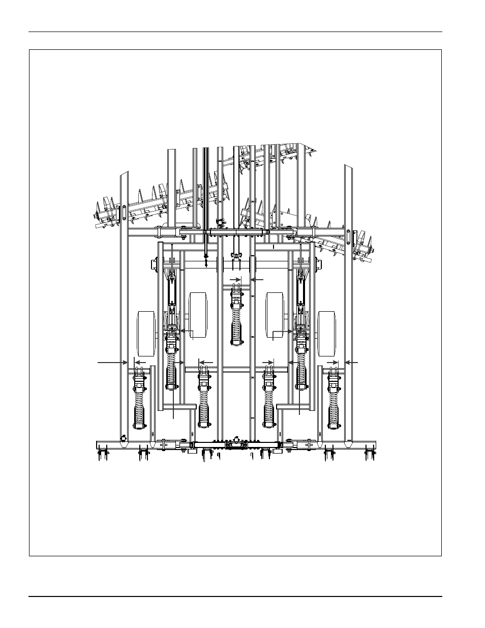 Figure 2-1: shank placement assembly (2410f-7-24) | Landoll 2410F Weatherproofer I User Manual | Page 10 / 70