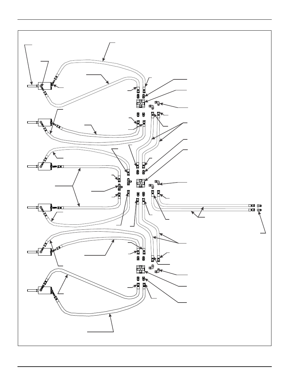 Figure 3-21: finishing reel hydraulic installation | Landoll 2410F Weatherproofer I User Manual | Page 44 / 70