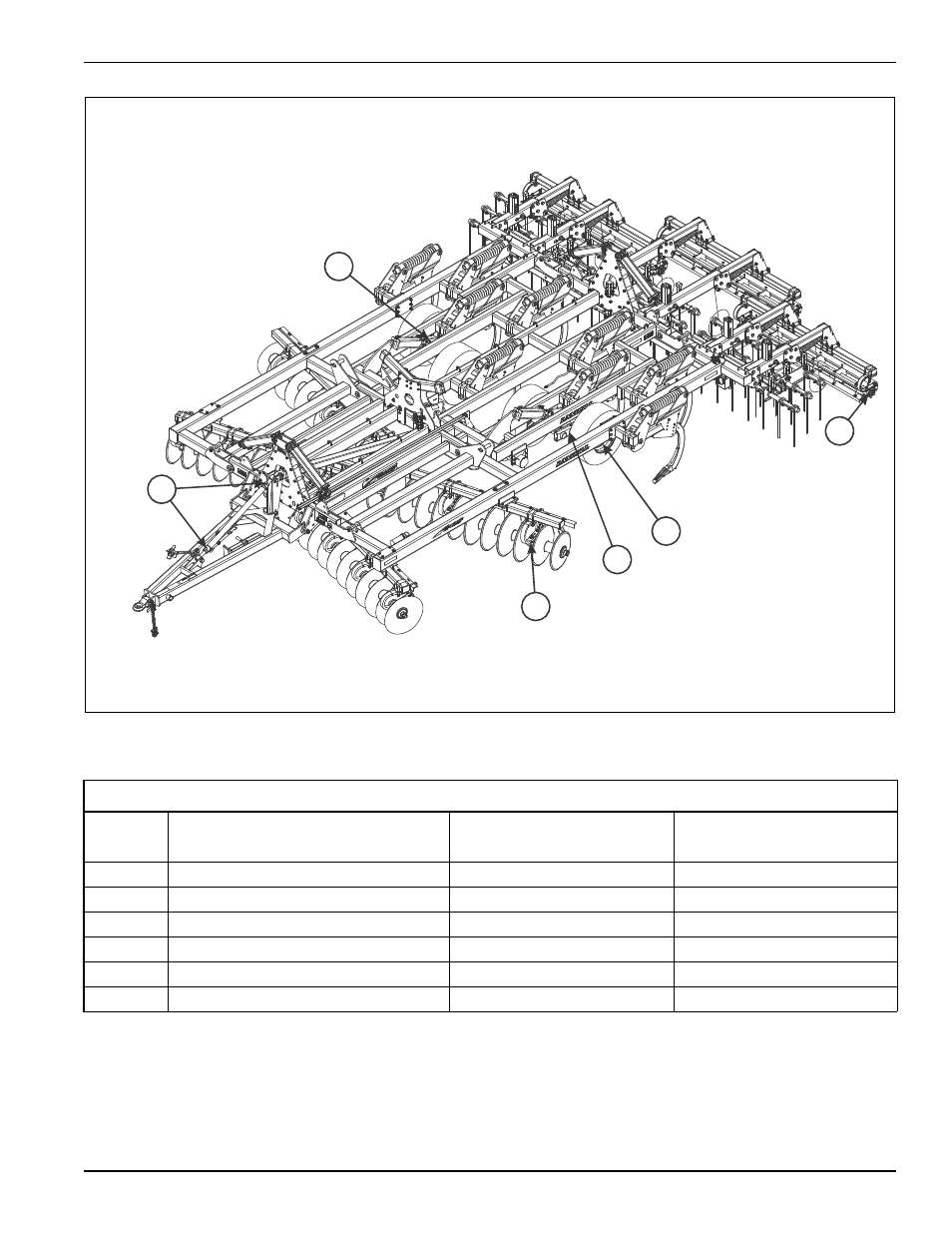 Figure 4-11: lubrication schedule, Table 4-1: lubrication table | Landoll 2410F Weatherproofer I User Manual | Page 63 / 70