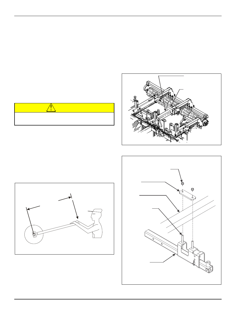 Final assembly, Figure 3-16: 1,200 foot-pounds of torque, Rear jack installation | Figure 3-17: rear jack location, Figure 3-18: rear jack installation, Caution | Landoll 2410 Weatherproofer I User Manual | Page 42 / 74