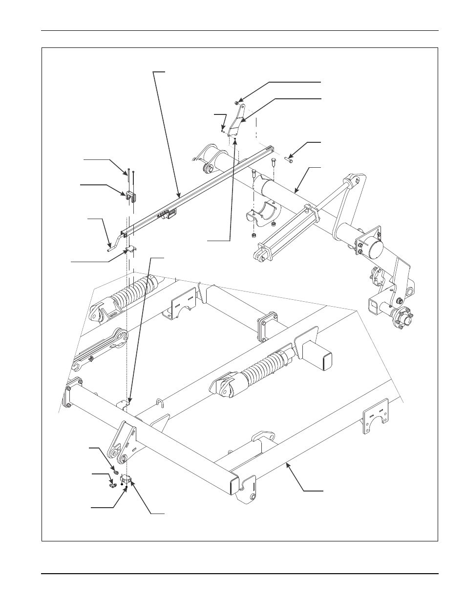 Figure 3-3: depth stop assembly installation | Landoll 2131 Wing Coulter Chisel User Manual | Page 41 / 98