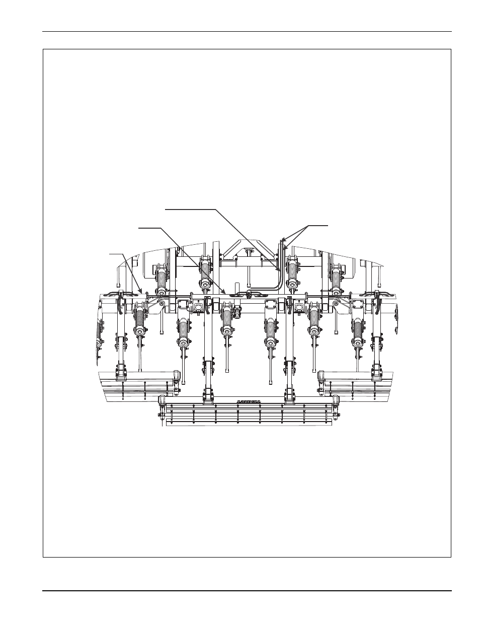 Figure 3-29: hose mount tube installation | Landoll 2131 Wing Coulter Chisel User Manual | Page 71 / 98