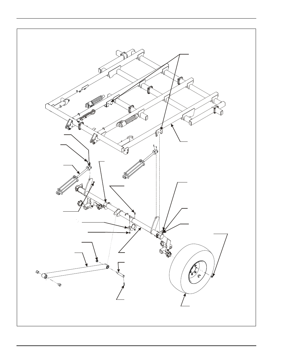 Figure 3-2: wheel lift installation | Landoll 2111 Coulter Chisel User Manual | Page 36 / 86