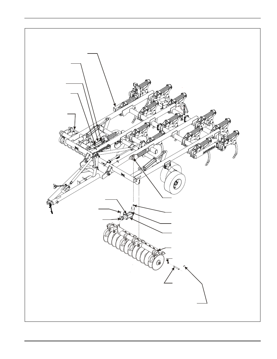 Figure 3-6: coulter gang installation | Landoll 2111 Coulter Chisel User Manual | Page 43 / 86