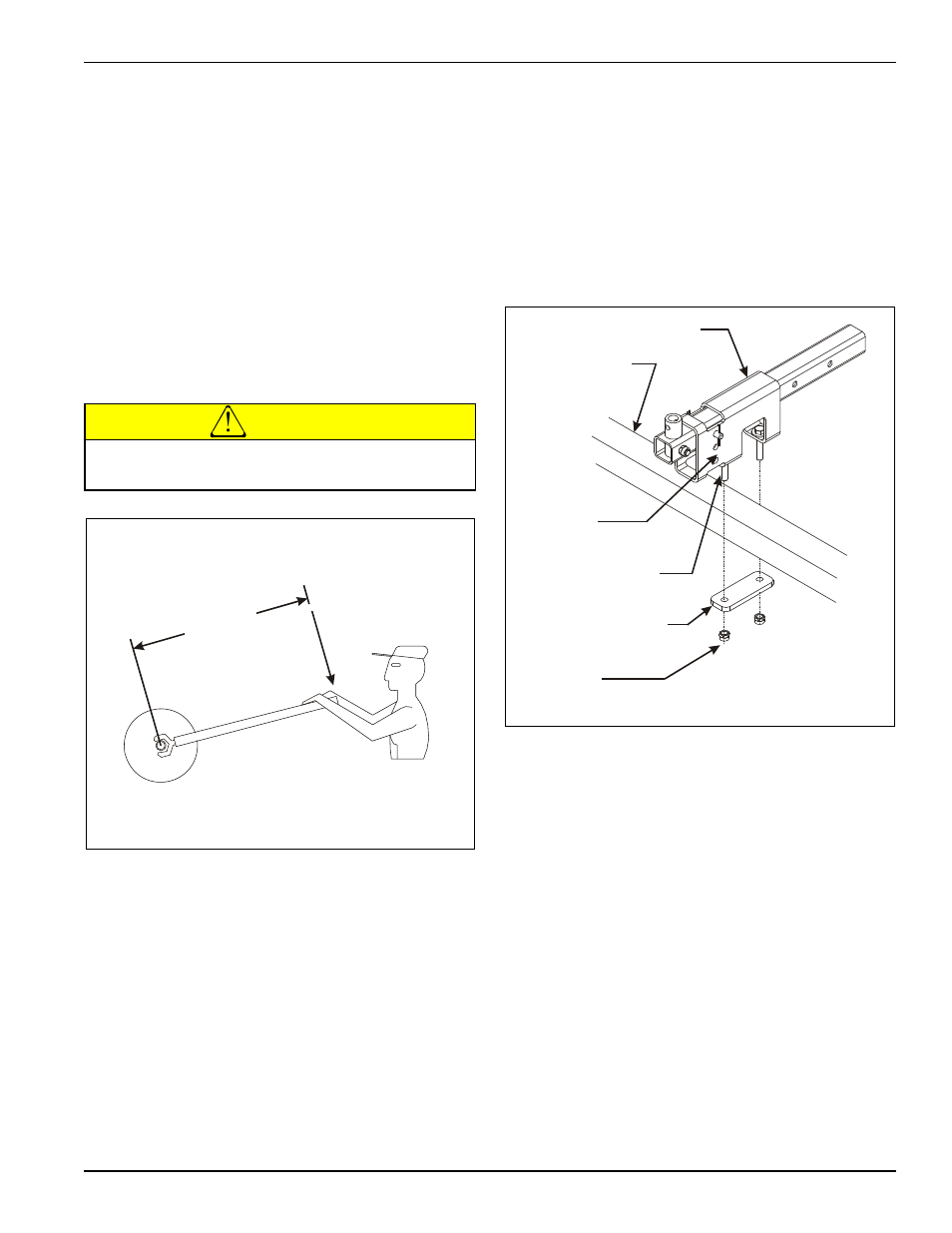 Final assembly, Figure 3-14: 1,200 foot-pounds of torque, Figure 3-15 | Rear jack installation (option), Figure 3-16: rear jack installation, Caution | Landoll 2111 Coulter Chisel User Manual | Page 55 / 86