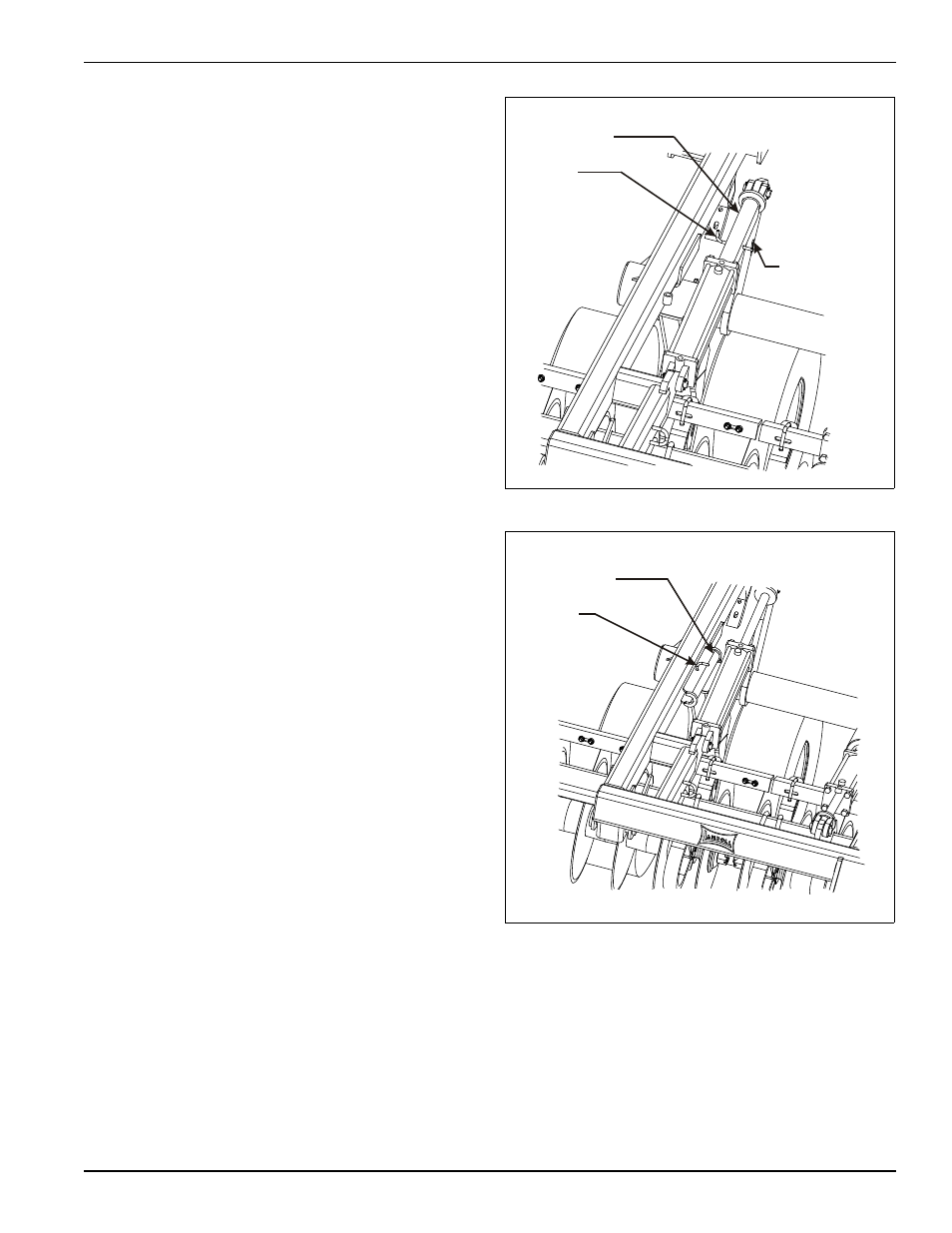 Figure 4-2: installed transport locks, Figure 4-3: stored transport locks, Operation and maintenance | Landoll 2111 Coulter Chisel User Manual | Page 71 / 86