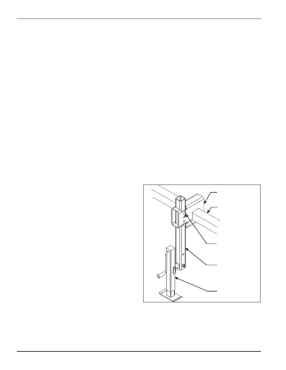 Lubrication maintenance, Storage, Figure 4-11: rear jack storage position | Landoll 2111 Coulter Chisel User Manual | Page 80 / 86