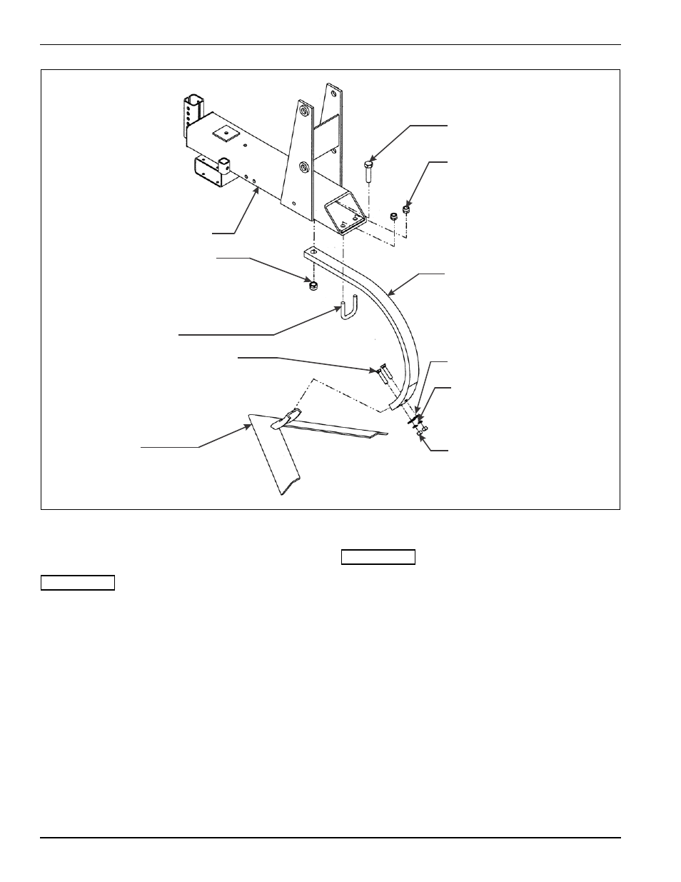 Figure 3-4: shank installation, Shank assembly | Landoll 2000 Series Row Crop Cultivator User Manual | Page 16 / 42