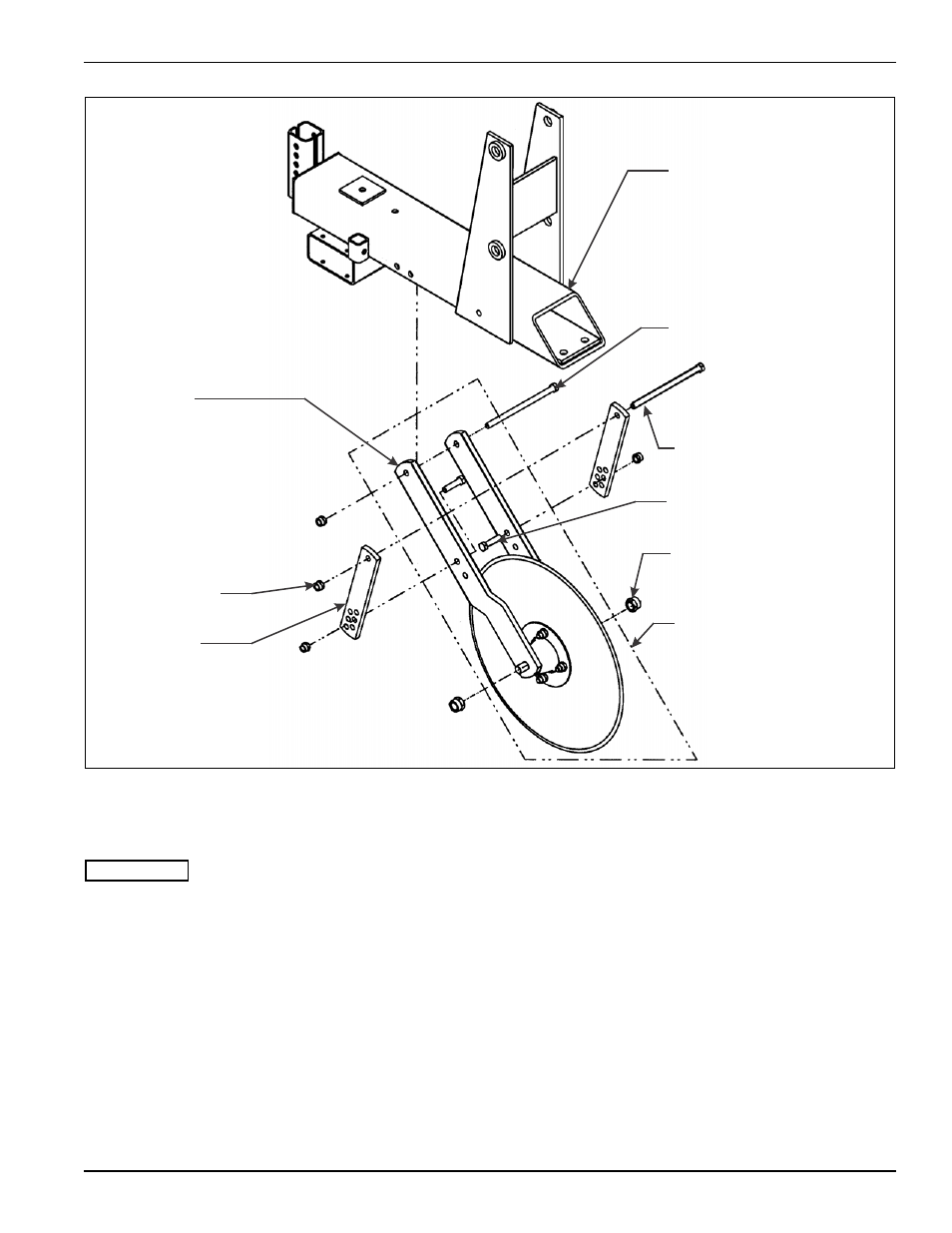 Figure 3-5: coulter blade installation, Coulter blade installation | Landoll 2000 Series Row Crop Cultivator User Manual | Page 17 / 42