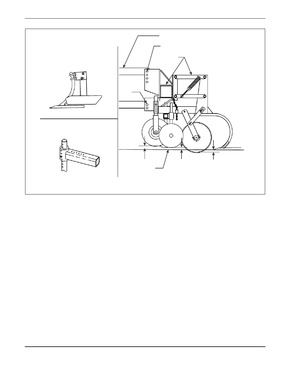 Figure 4-2: recommended settings for initial setup, Initial setup | Landoll 2000 Series Row Crop Cultivator User Manual | Page 29 / 42