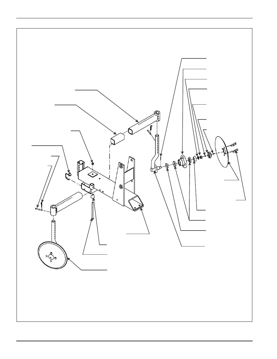 Figure 4-5: disc adjustment | Landoll 2000 Series Row Crop Cultivator User Manual | Page 32 / 42