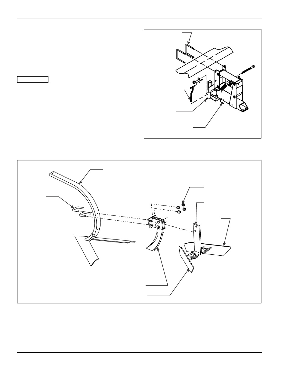 Tool frame, Ridgers and knives, Figure 4-6: limit chain adjustment | Figure 4-7: ridger and knife adjustment | Landoll 2000 Series Row Crop Cultivator User Manual | Page 34 / 42