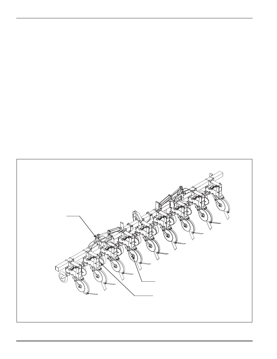 Tool hold down springs, Hydraulic maintenance, Lubrication | Figure 4-10: lubrication schedule | Landoll 2000 Series Row Crop Cultivator User Manual | Page 36 / 42