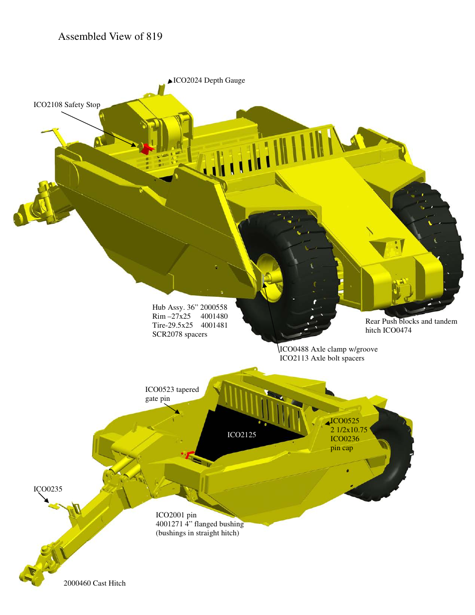 Assembled view of 819 | Landoll ICON 819 User Manual | Page 15 / 66