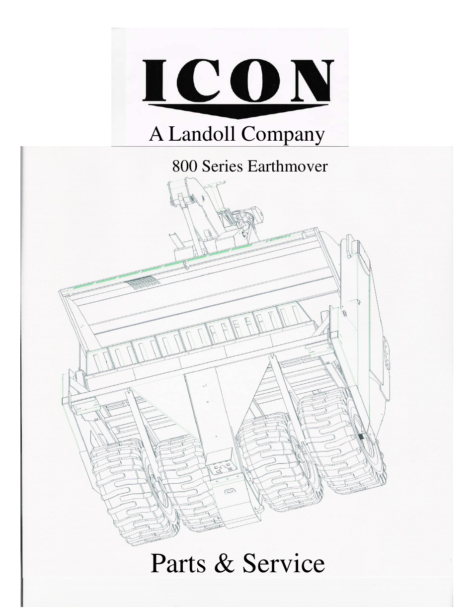 Landoll ICON 800 Series Earthmover User Manual | 63 pages