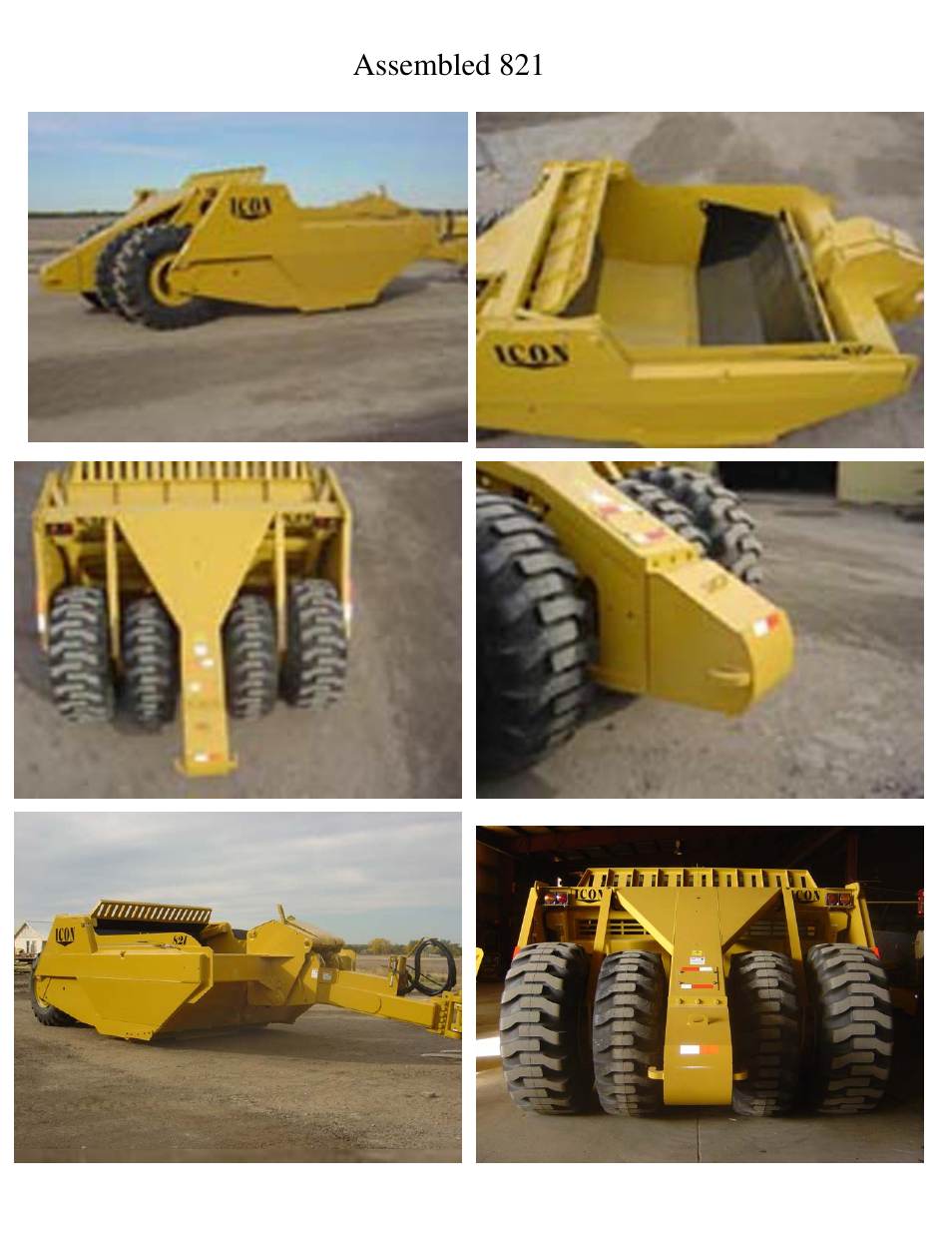 Assembled 821 | Landoll ICON 800 Series Earthmover User Manual | Page 28 / 63