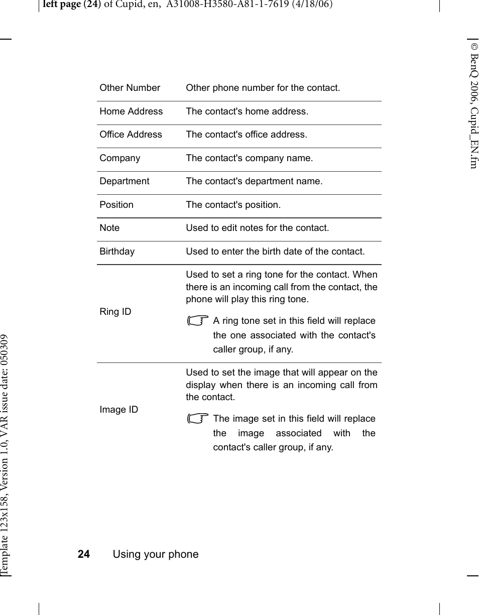 BenQ-Siemens CL71 User Manual | Page 43 / 114