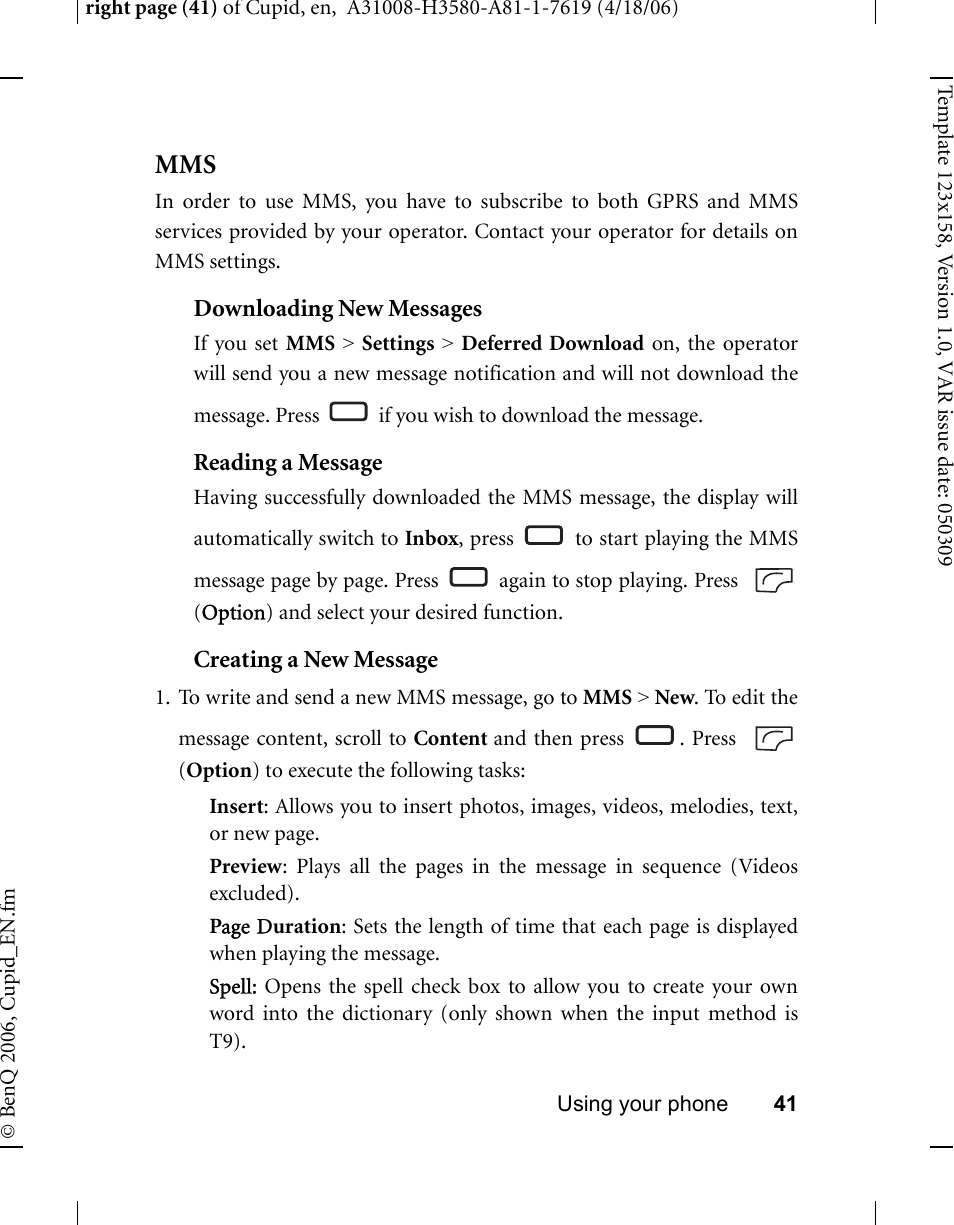 BenQ-Siemens CL71 User Manual | Page 60 / 114