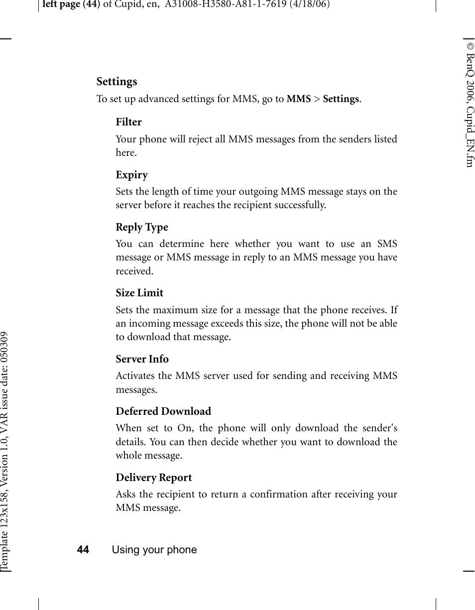 BenQ-Siemens CL71 User Manual | Page 63 / 114