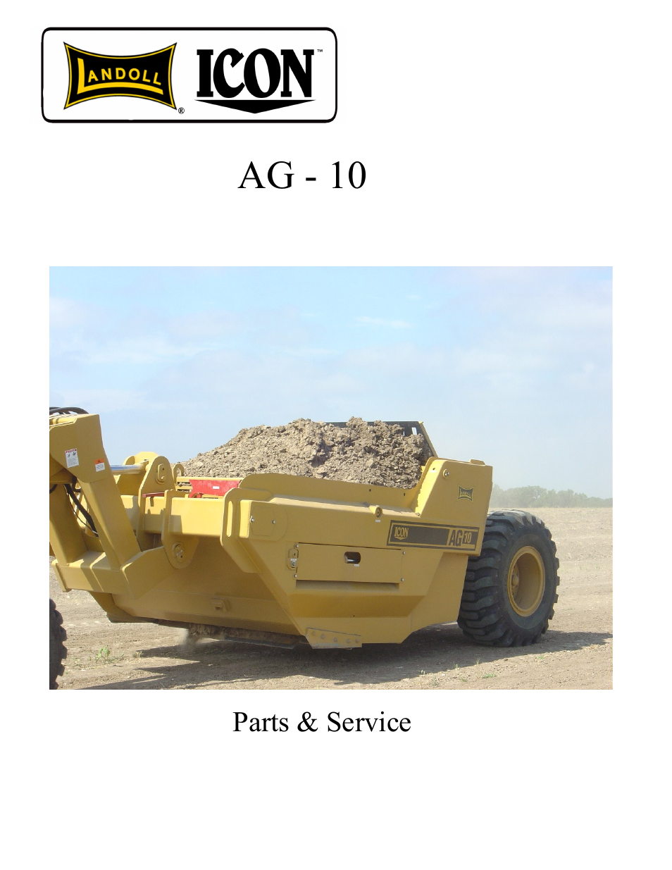 Landoll ICON AG-10 User Manual | 39 pages