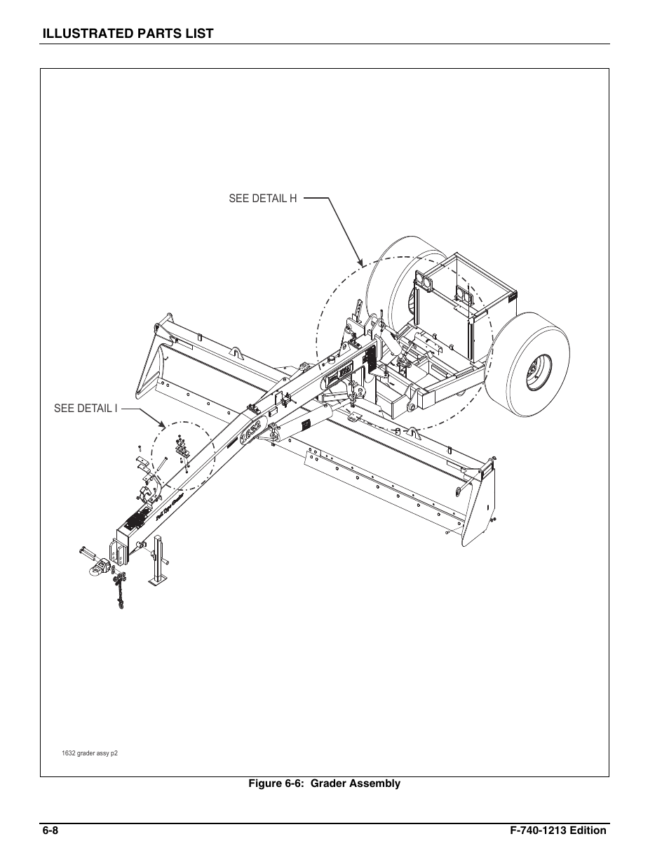 Figure 6-6: grader assembly | Landoll ICON 1632RS Grader User Manual | Page 32 / 64