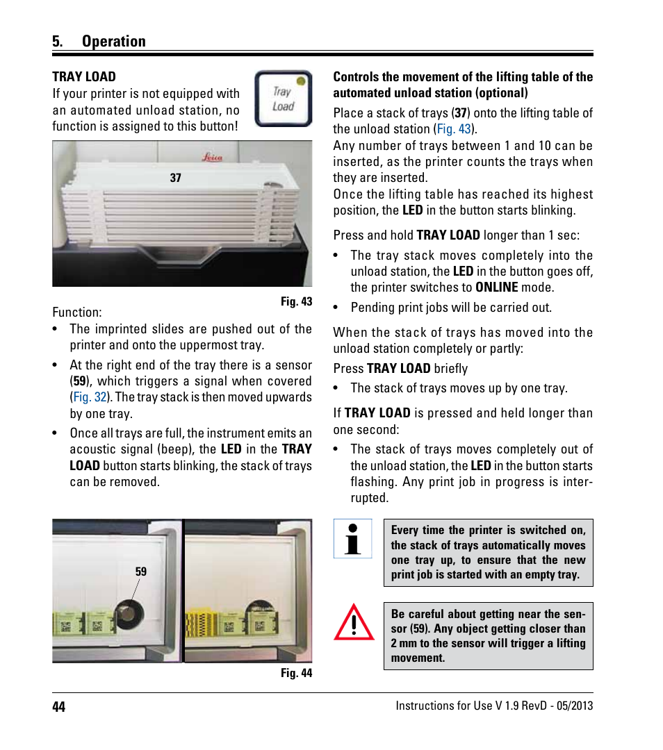 Operation | Leica Biosystems IPS User Manual | Page 46 / 70