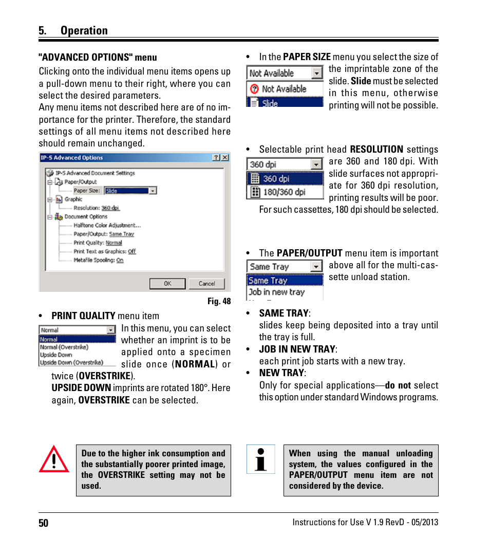 Operation | Leica Biosystems IPS User Manual | Page 52 / 70