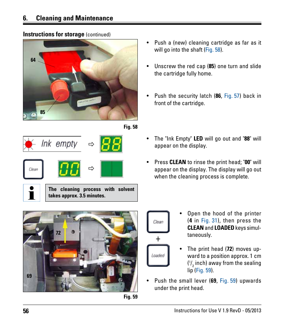 Cleaning and maintenance | Leica Biosystems IPS User Manual | Page 58 / 70