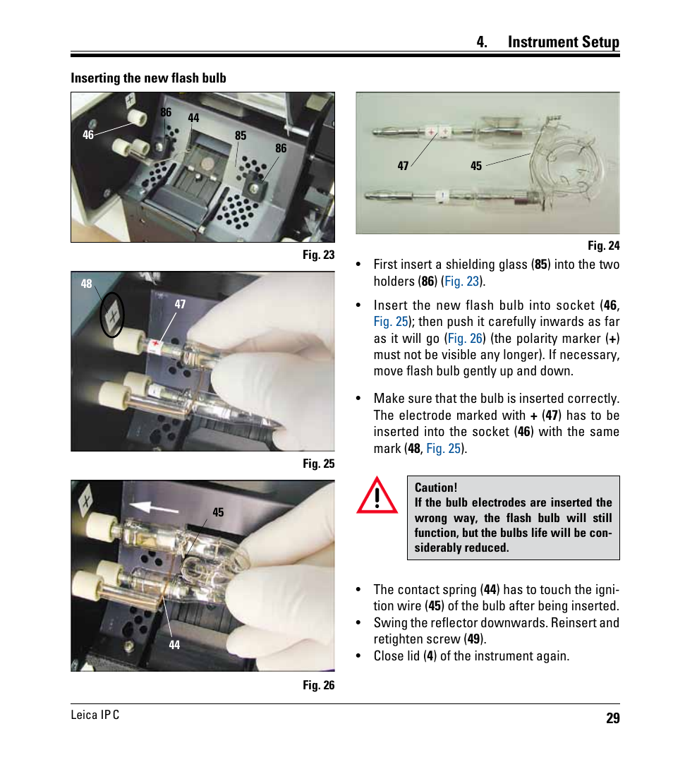 Instrument setup | Leica Biosystems IPC User Manual | Page 31 / 72