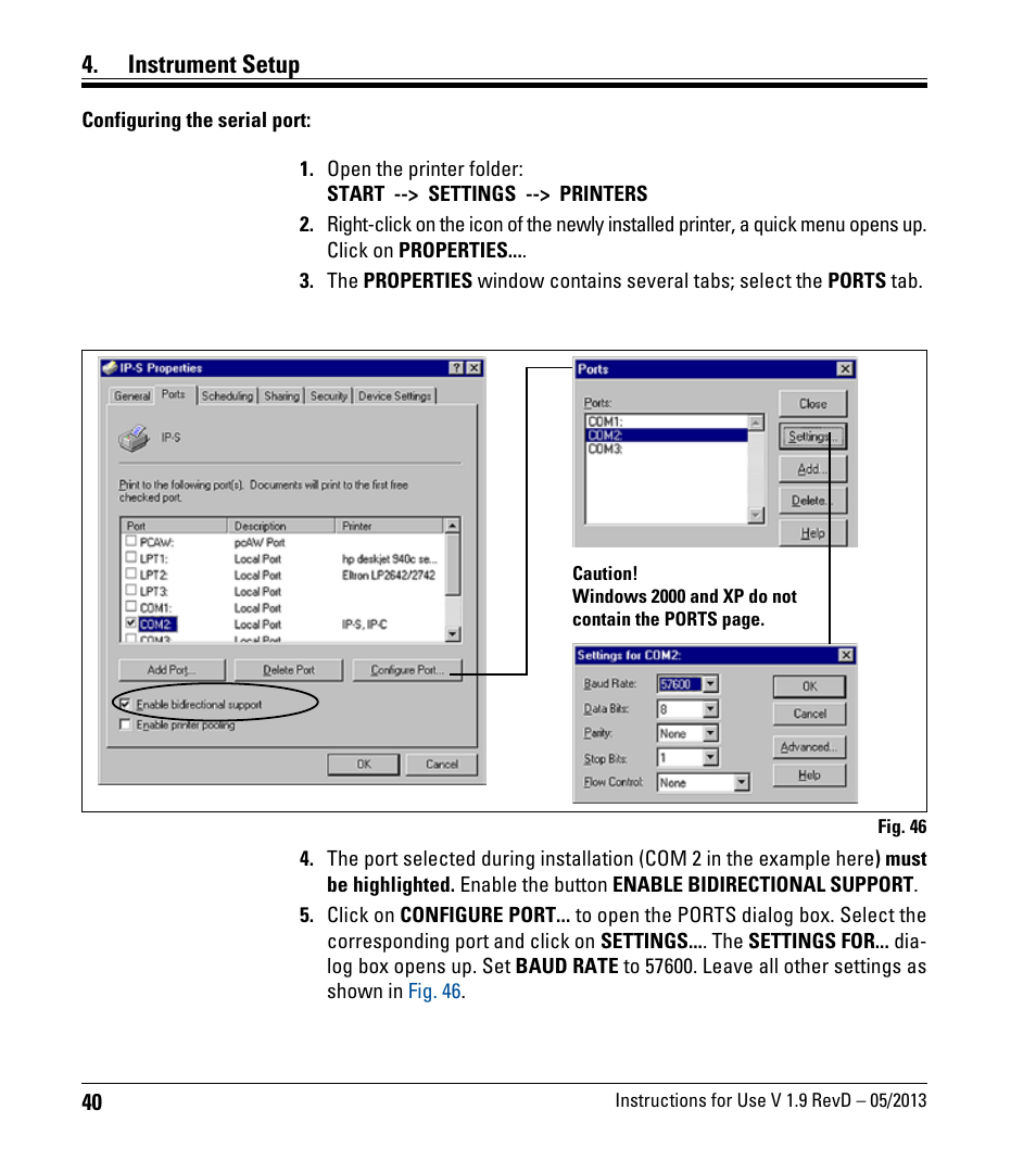 Instrument setup | Leica Biosystems IPC User Manual | Page 42 / 72