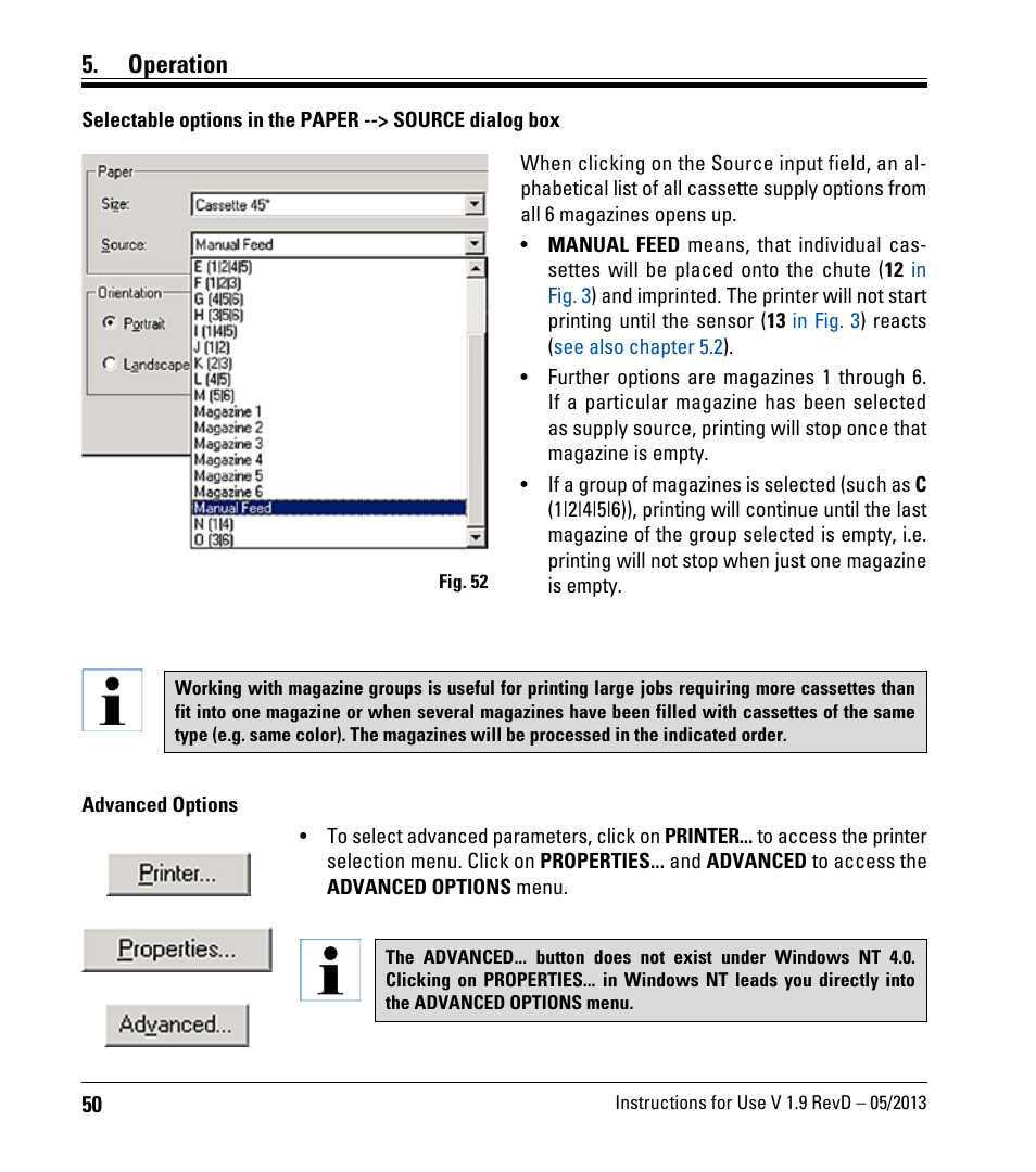 Operation | Leica Biosystems IPC User Manual | Page 52 / 72