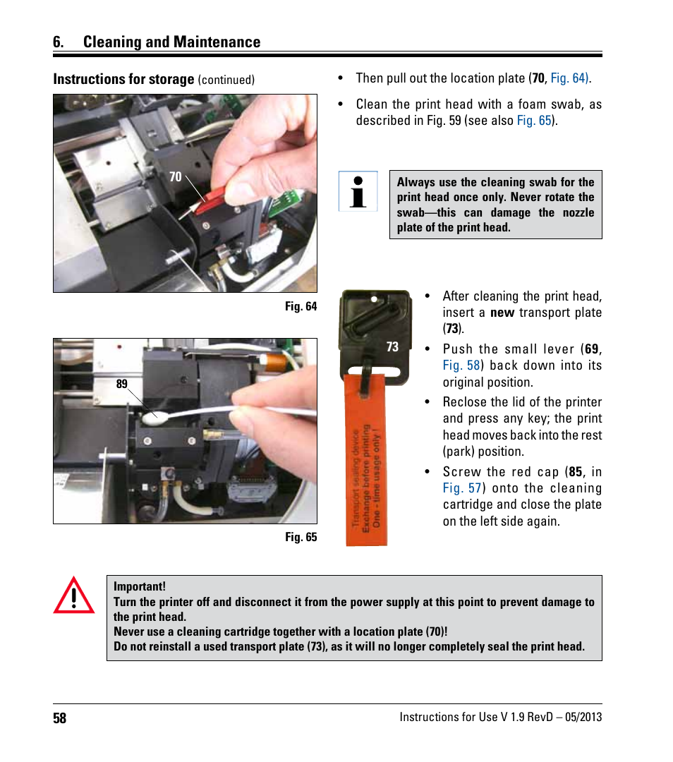 Cleaning and maintenance | Leica Biosystems IPC User Manual | Page 60 / 72