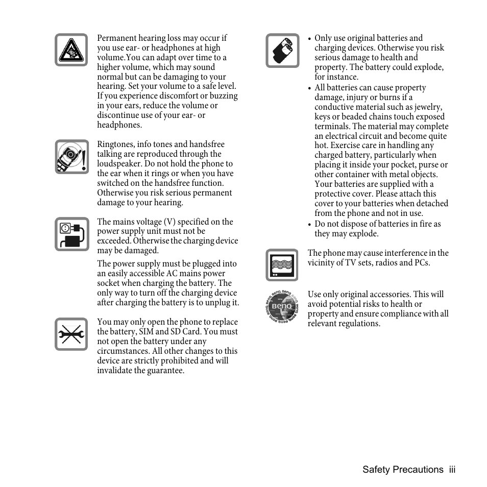 BenQ P51 User Manual | Page 3 / 104