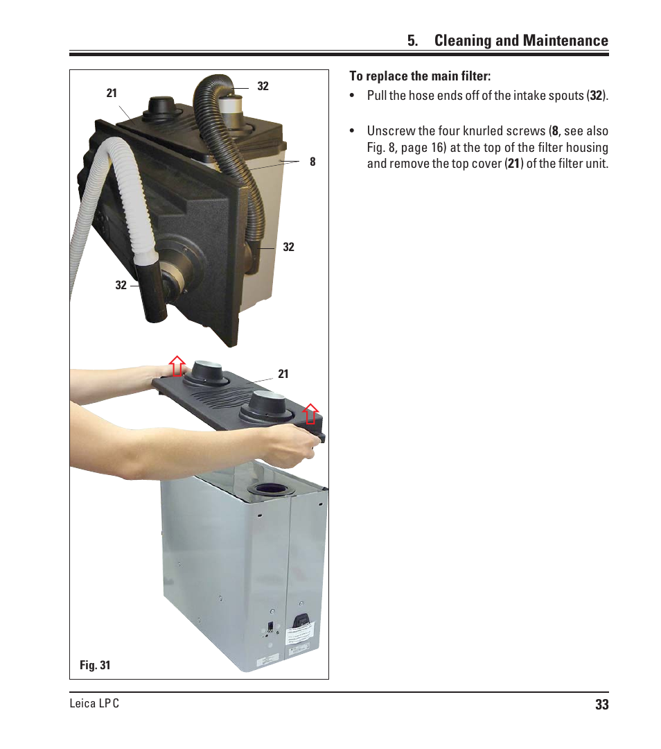 Leica Biosystems LPC Operating Manual User Manual | Page 33 / 42