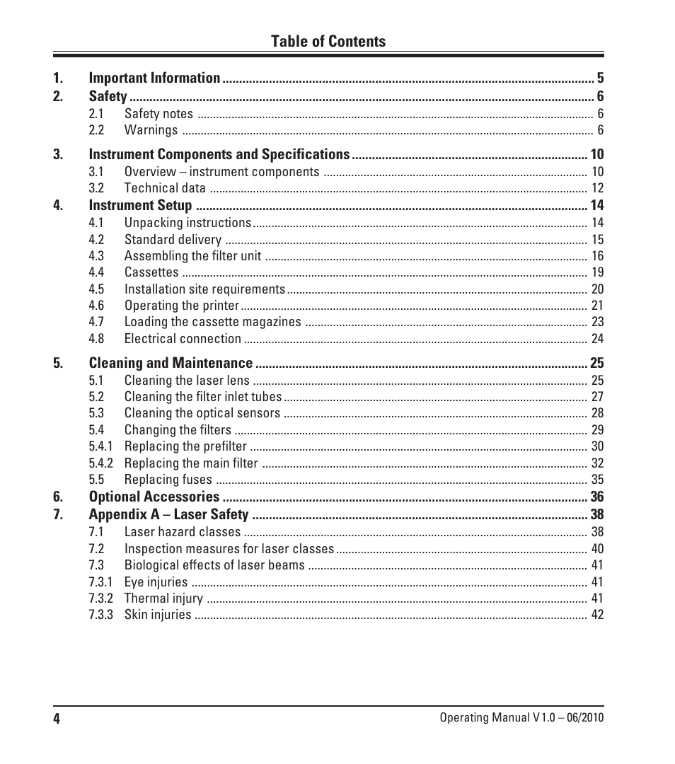 Leica Biosystems LPC Operating Manual User Manual | Page 4 / 42