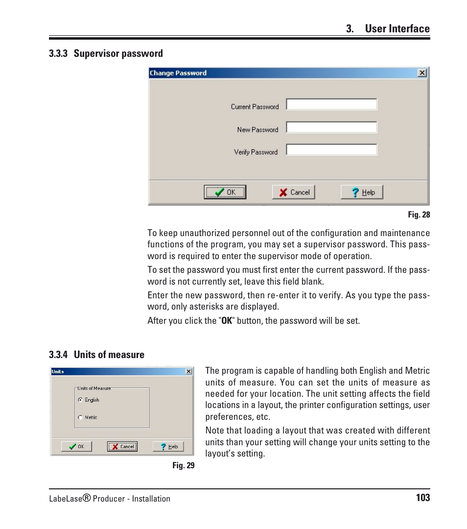 User interface | Leica Biosystems LPC Software installation User Manual | Page 103 / 188